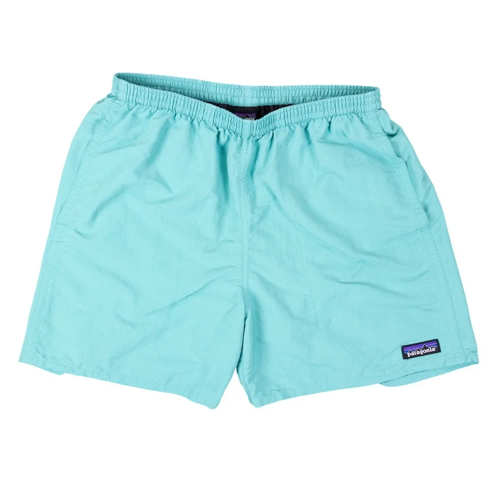 Patagonia Baggies Shorts 5 Inch Mens Small Teal Nylon Swim Trunks Lined 57022